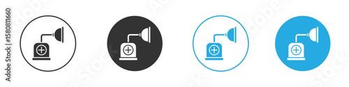 Anesthesia icon for web or mobile app. Simple flat designs