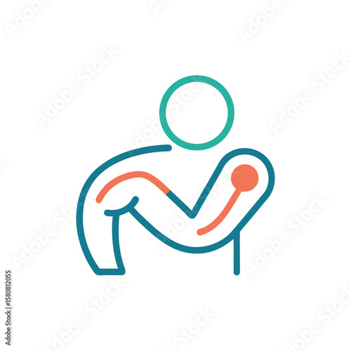 Elbow Pain Treatment Therapy Icon
