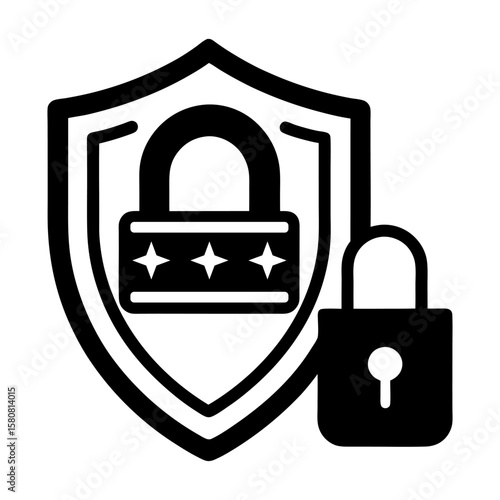 Two-Step Verification Icon in Simple Flat Design.
