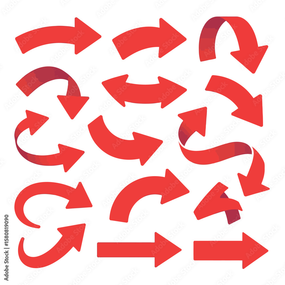 Dynamic Collection of Red Arrows A Versatile Graphic Resource for Direction Navigation and Emphasis in Design Projects and Visual Communication Dynamic Collection of Red Arrows A Versatile Graphic Resource for Direction Navigation and Emphasis in Design Projects and Visual Communication