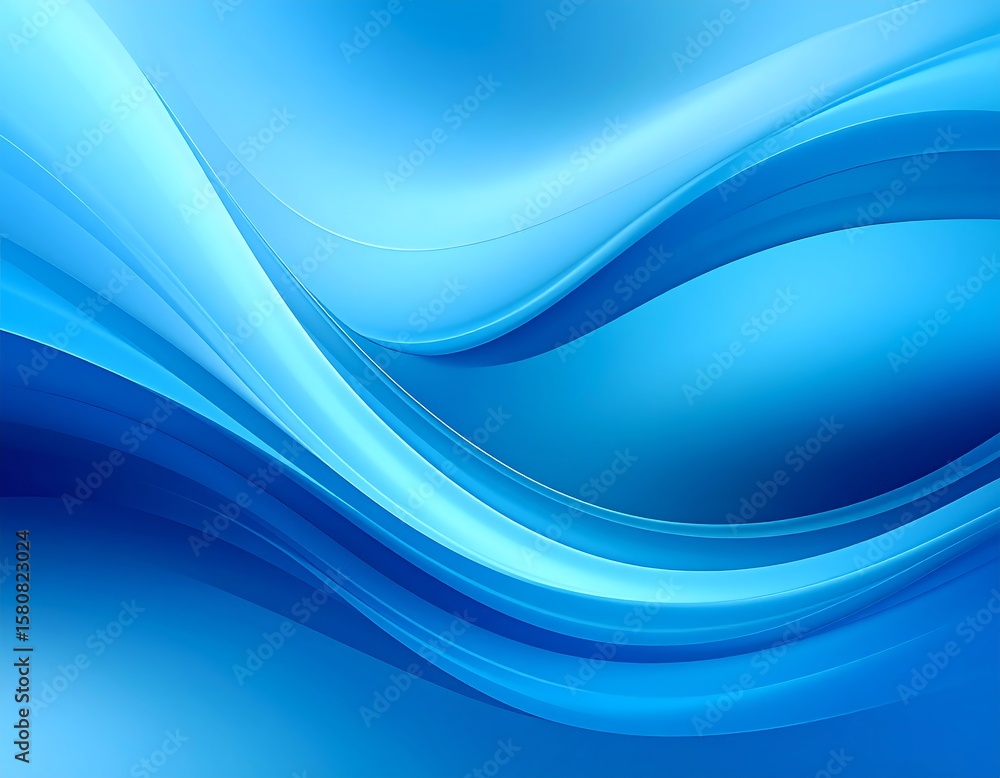 Obraz premium Abstract blue wave design