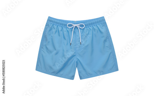 Blue swim trunks isolated on transparent background 