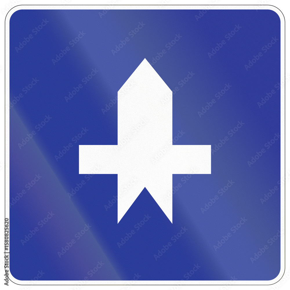 Obraz premium Road sign in China - Priority intersection