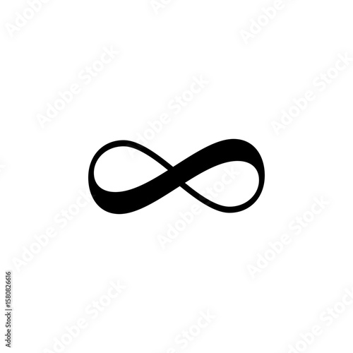 Infinity ∞ or lemniscate sign vector icon