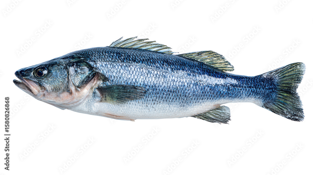 Obraz premium Fresh fish on white isolated background.