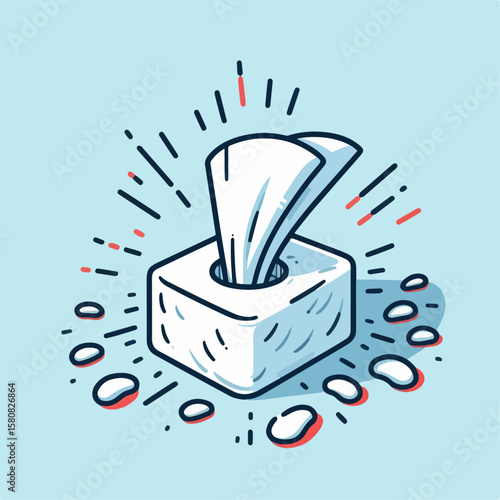 tissue vector illustration 