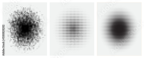 Bitmap dot background with sketch effect. Futuristic retro design in y2k style. vector