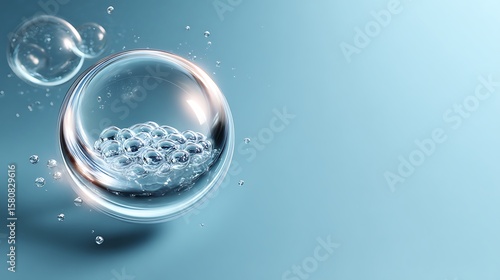 Wallpaper Mural Bubbles rising in clear water aquatic environment high-definition image calm scene macro view serenity concept Torontodigital.ca