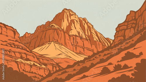 Geometric Minimalism is a clean visual style using simple shapes and limited colors to create modern, balanced compositions inspired by nature and abstract forms.