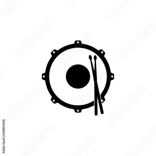 Wallpaper Mural Snare drum icon isolated on white background Torontodigital.ca