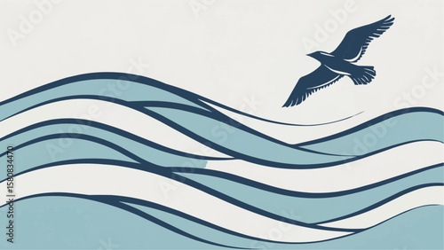 Geometric Minimalism is a clean visual style using simple shapes and limited colors to create modern, balanced compositions inspired by nature and abstract forms.