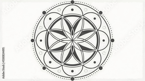 Geometric Minimalism is a clean visual style using simple shapes and limited colors to create modern, balanced compositions inspired by nature and abstract forms.