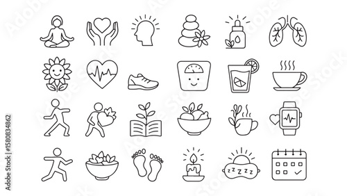 Vector set of cartoon doodle food icons for Christmas gift design simple flat black and white illustration of lifestyle icon set silhouette icon vector line art on white background