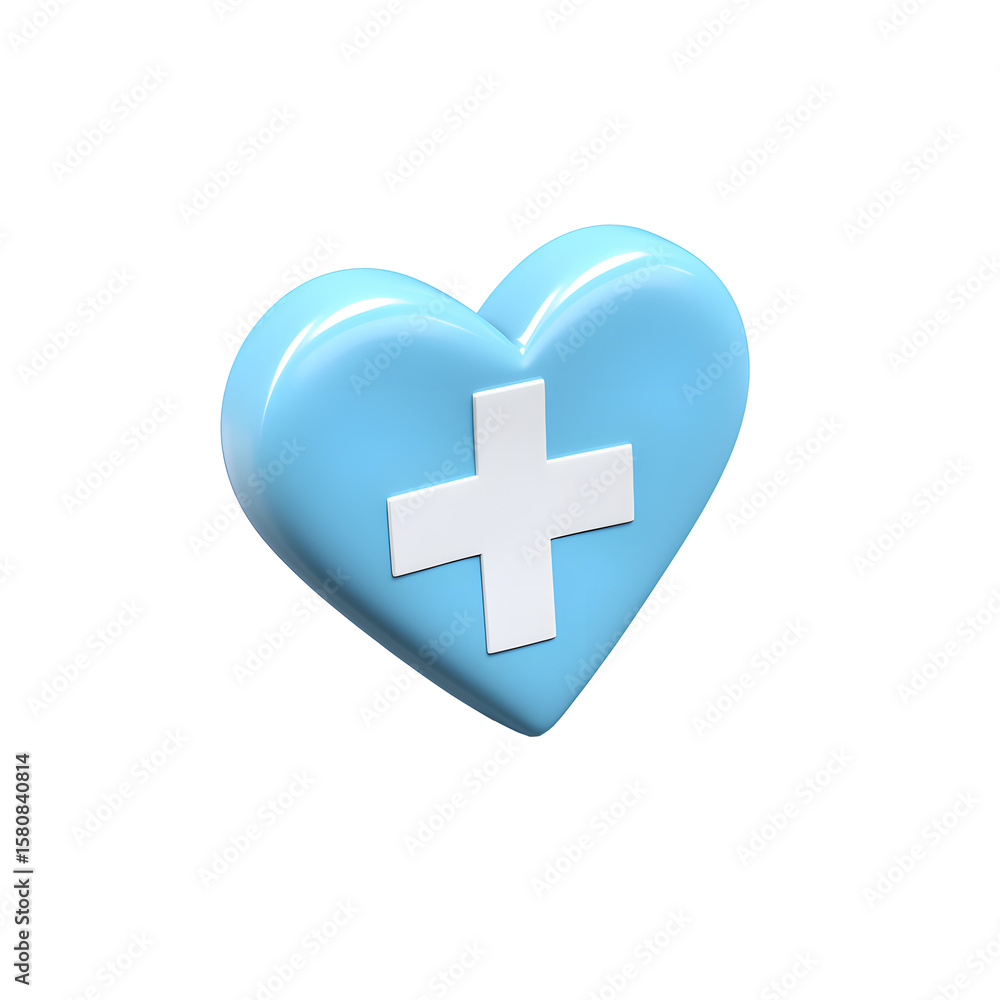 A light blue heart with a white plus sign on a black background A light blue heart with a white plus sign on a black background