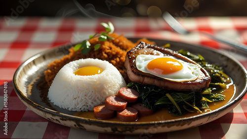 Virado à Paulista – Traditional Brazilian Meal from São Paulo with Pork and Beans
