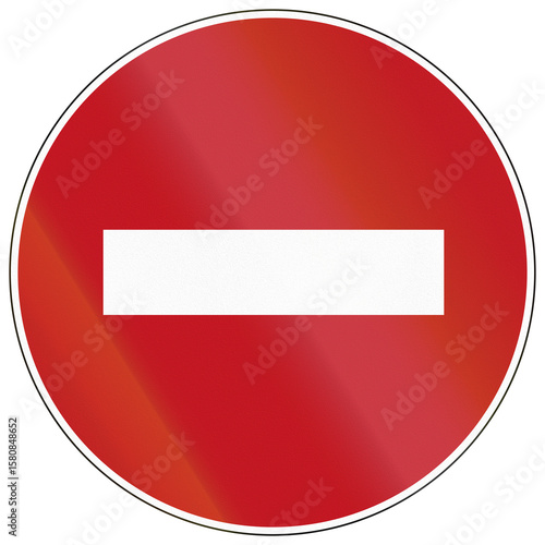 Free Download Regulatory road sign in China - No entry - GFXLoad
