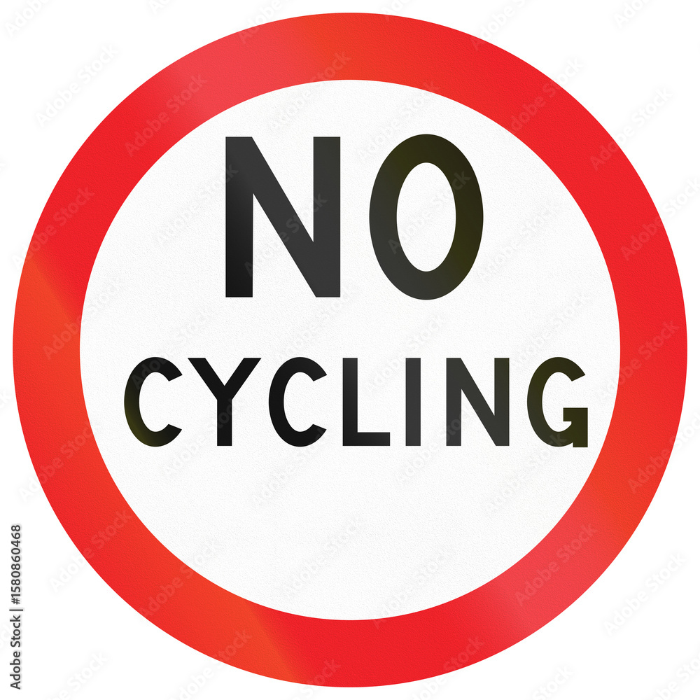 Historic road sign in Hong Kong - No Cycling Historic road sign in Hong Kong - No Cycling