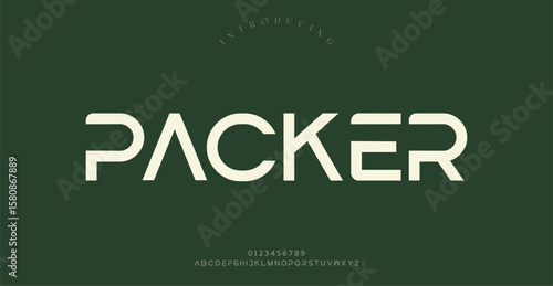 Classic typography in modern or old art deco style, serif letters for modern or retro poster font