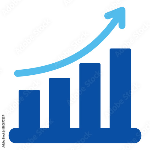 Performance Icons In Blue Style, Vector Illustration
