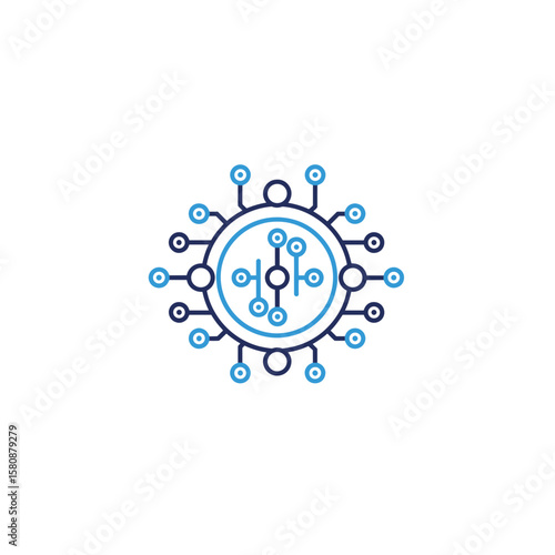 Qubit Superposition Icon