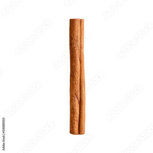 Isolated Cinnamon Stick on Transparent Background