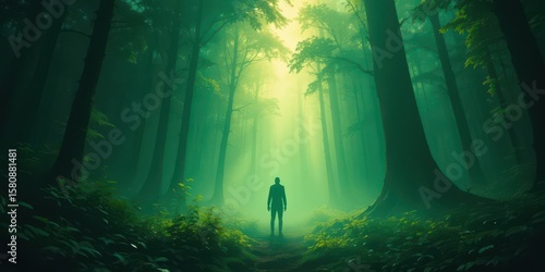  Ethereal Fog Unseen Giants A Glimpse into the Emerald Depths