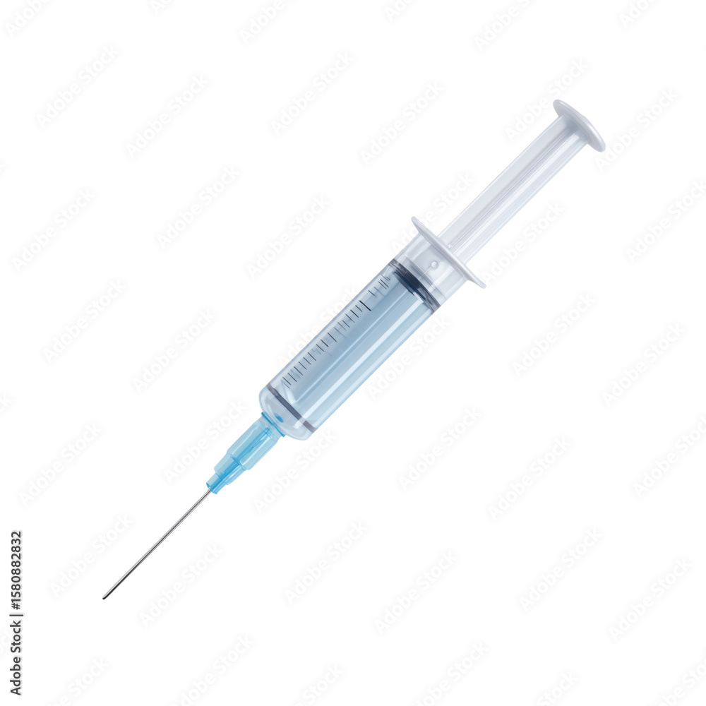 Isolated Transparent Syringe with Clear Background Isolated Transparent Syringe with Clear Background