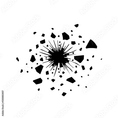 Explosion in action.