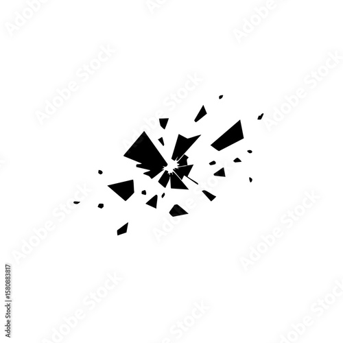 A shattered shape.