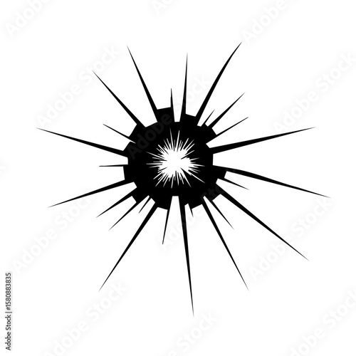 Shattered Glass: Impact and Damage.