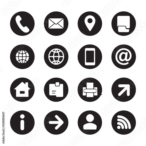 Customizable icon design bundle for digital platforms