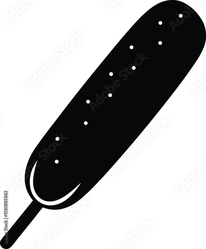 corn dog on white background.eps