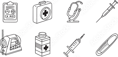 Vector Icons for Hospitals
