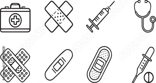 Pharmacy and Drugstore Icon Collection