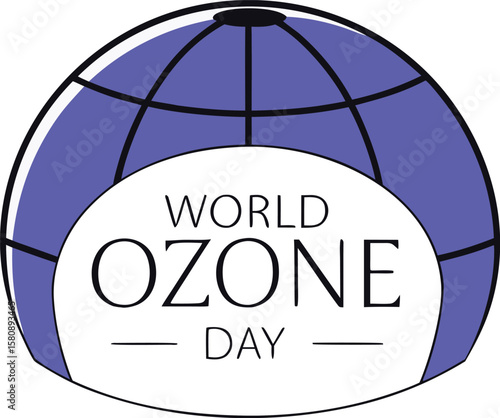 Commemorating world ozone day on september sixteenth with a clean professional design celebrating environmental protection and earth s atmosphere