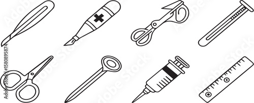 Minimalist Healthcare Icon Collection