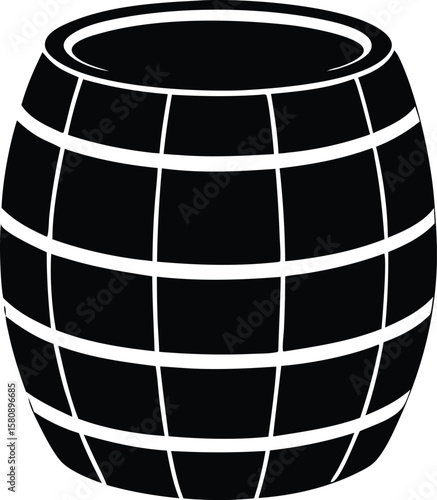  barrel silhouette vector