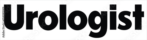 "Urologist" specializing in the diagnosis and treatment of diseases and disorders of the urinary and male reproductive system. Ideal for use in hospital signage, healthcare apps, patient information 