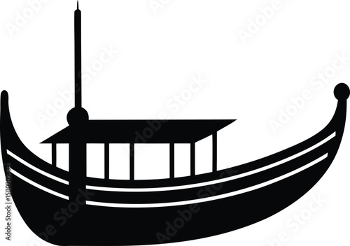 gondola on white background.eps
