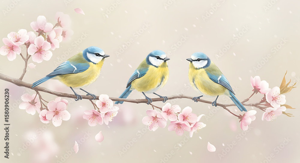 Obraz premium Spring Breeze in Watercolors