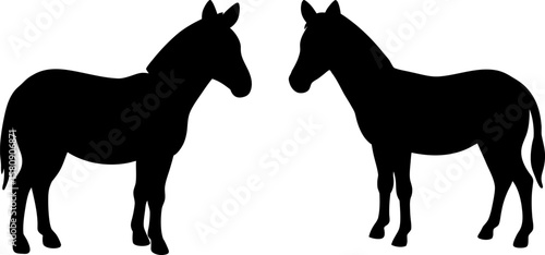 Horse vector, Vector of Horse, A set of Horse animal art designs, Horse icon isolated