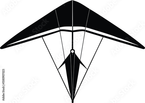 hang glider on white background.eps