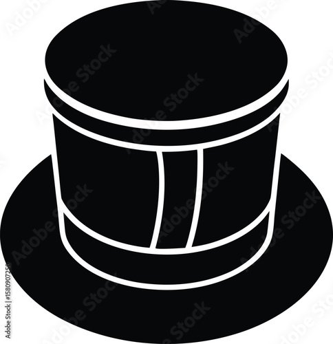 hat box on white background.eps