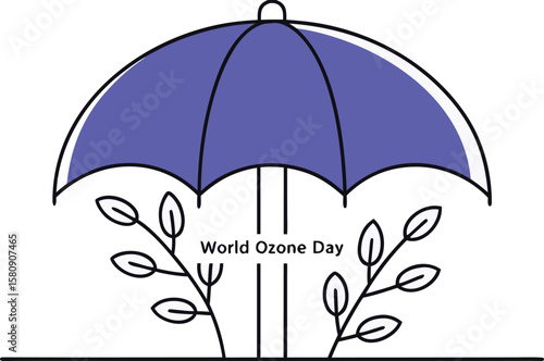 A protective umbrella shielding the planet s delicate natural environment from atmospheric harm on world ozone day
