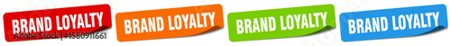 brand loyalty sticker. brand loyalty sticker set on white background