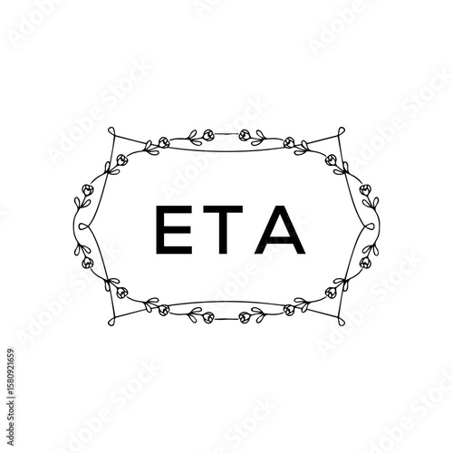 ETA Letter Initial Logo Design Template Vector Illustration