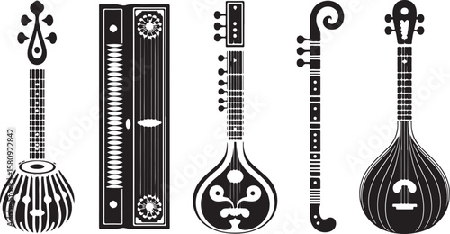 Indian stringed instruments and percussion sitar tabla