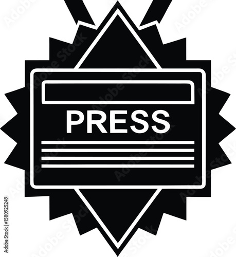 press pass on white background.eps