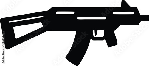 prop weapon on white background.eps