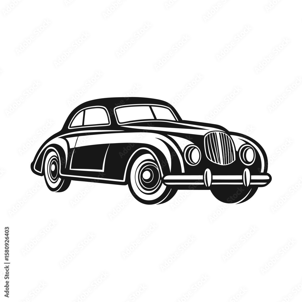 Obraz premium Classic coupe automobile classic car vintage car
